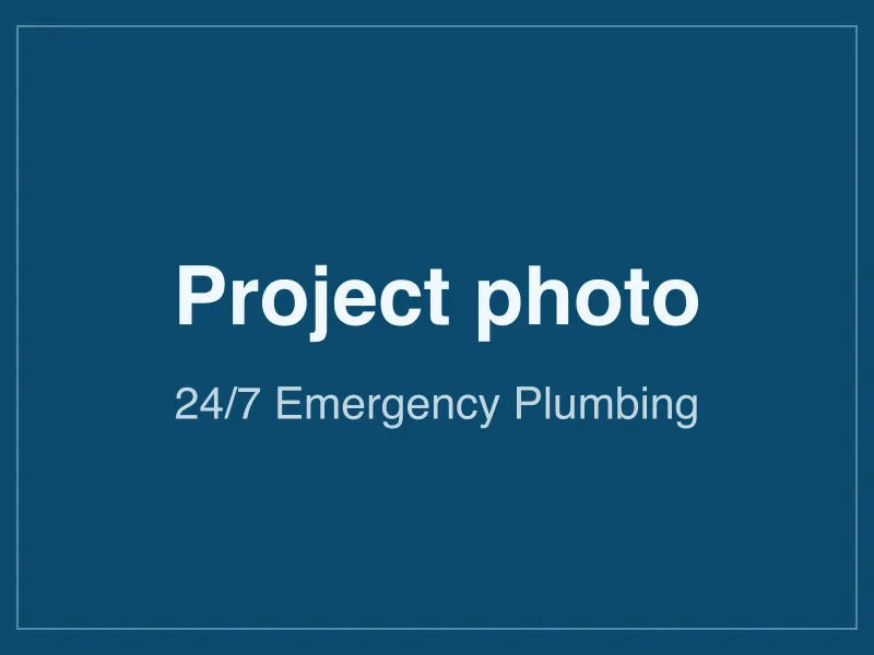 Completed 24/7 emergency plumbing project